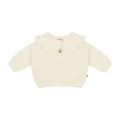 UAUA Bib Sweater - 3-6 Mnd - Crema