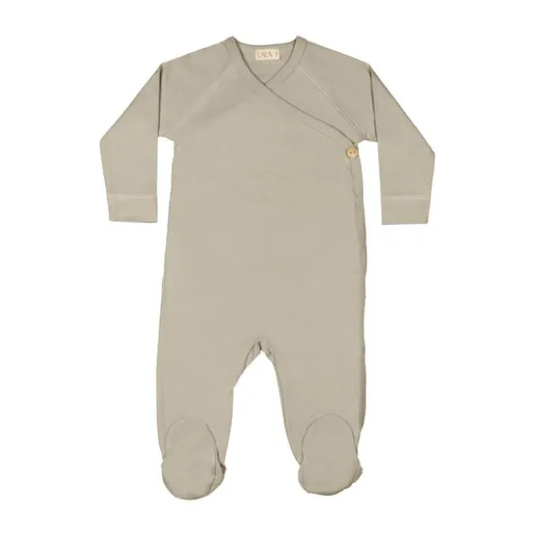 UAUA Kimono Met Voetjes Crema 3-6 Mnd