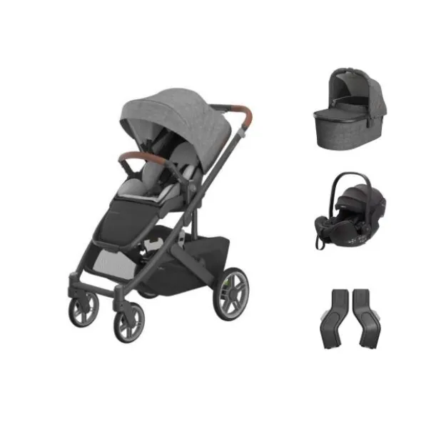 UPPAbaby Cruz V3 Kinderwagen Greyson + UPPAbaby Cruz Autostoel Adapters + Baby-Safe Pro Autostoel - Pitch Black