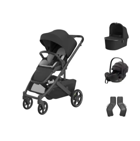 UPPAbaby Cruz V3 Kinderwagen Jake + UPPAbaby Cruz Autostoel Adapters + Baby-Safe Pro Autostoel - Pitch Black