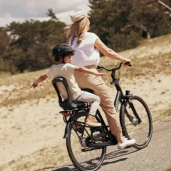 Urban Iki Fietsstoeltje Junior - Bincho Black/Inaho Beige - Zonder Montagekader