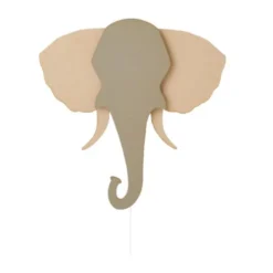 Van Tjalle en Jasper Olifant Muurlamp - Naturel / Grey