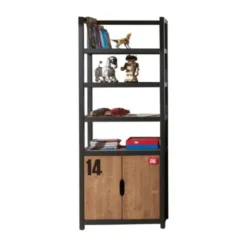 Vipack Alex Boekenkast Bruin / Zwart