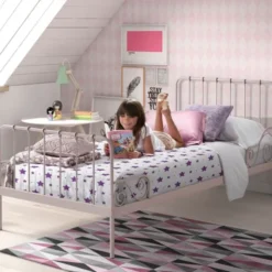 Vipack Alice Metal Bed Roze 90 x 200 cm