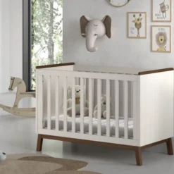 Vipack Babybed - Sezane - 60 x 120 cm - Clay Walnoot