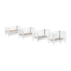 Vipack Forrest Babybed Met Ombouw - 70 x 140 cm - Beuk Wit