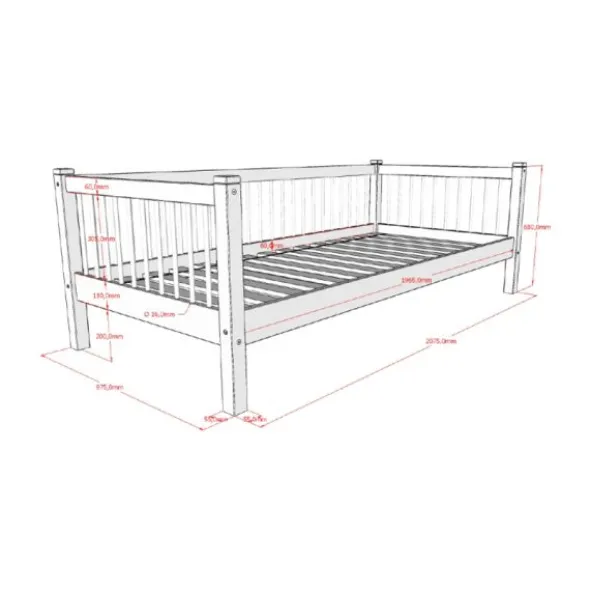 Vipack Kajuitbed - Forrest Beuk - 90 x 200 cm - Natuur