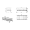 Vipack Kajuitbed - Fritz - 90 x 200 cm - Milky Pine