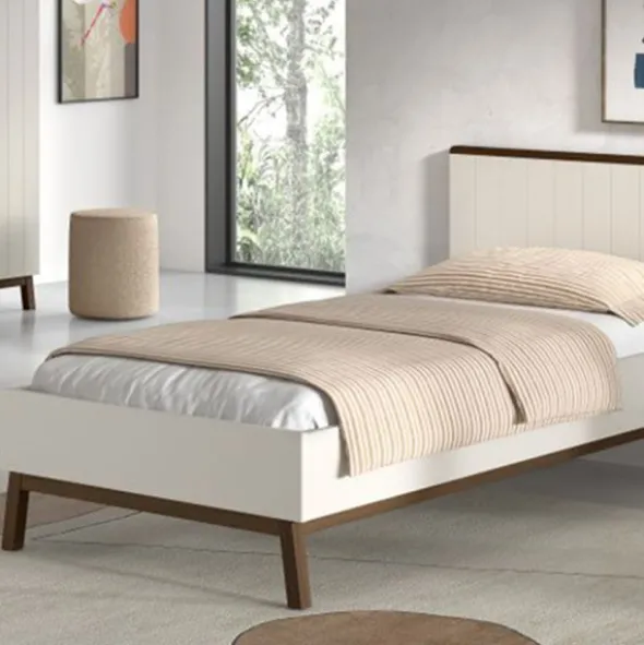 Vipack Kinderbed - Sezane - 90 x 200 cm - Walnut / Clay