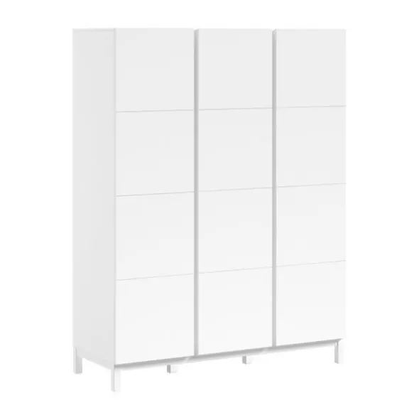 Vipack Kledingkast - Eva - 3-deurs - Wit