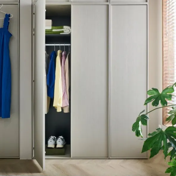 VT Wonen Daily Kast 1-Deurs - 200 x 50 cm - Dakargrau