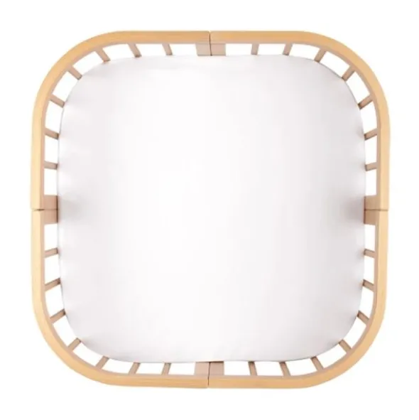 Waldin Hoeslaken Set - W2 - Wit - Voor 7-in-1 Babybedje