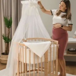 Waldin Hoeslaken Set - W2 - Wit - Voor 7-in-1 Babybedje