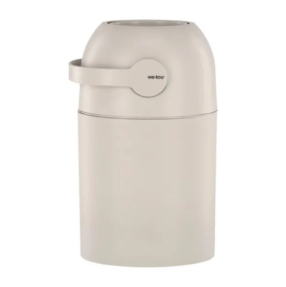 We-Too Telescopische Luieremmer Slim - Oatmeal | Deksel Slim | Luiermmerzakken XL
