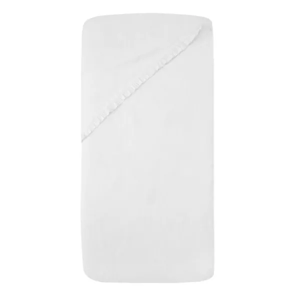 Witlof For Kids Ruffle Tuck-Inn Wieglaken - 40 x 80 cm - Wit