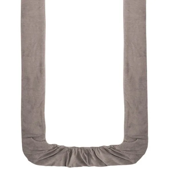 Witlof for kids Velvet Rib Tuck-Inn wiegdeken - 40 x 80 cm - Warm Grey