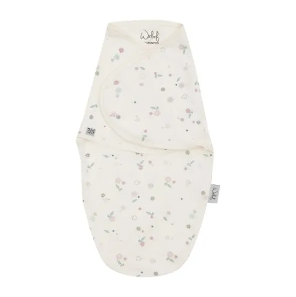 Witlof For Kids Vintage Flowers Slaapzak Wrapper - 0-3 Maanden