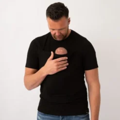 Womboo Buidelshirt - Man - Maat XXL - Zwart