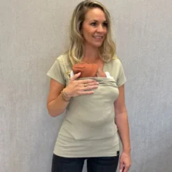 Womboo Buidelshirt Vrouw - Taupe - Maat L