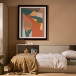 Woood Carter Hoekbed - 90 x 200 cm - Wit