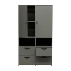 Woood Stage Kledingkast Soap Green 2-Deurs